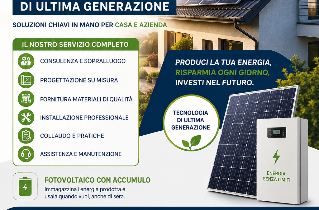 Installazione Impianto Fotovoltaico di Ultima Generazione